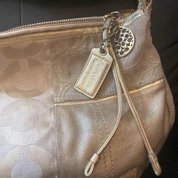 Coach Gold Hobo Shoulder Bag - Picture 5 of 10